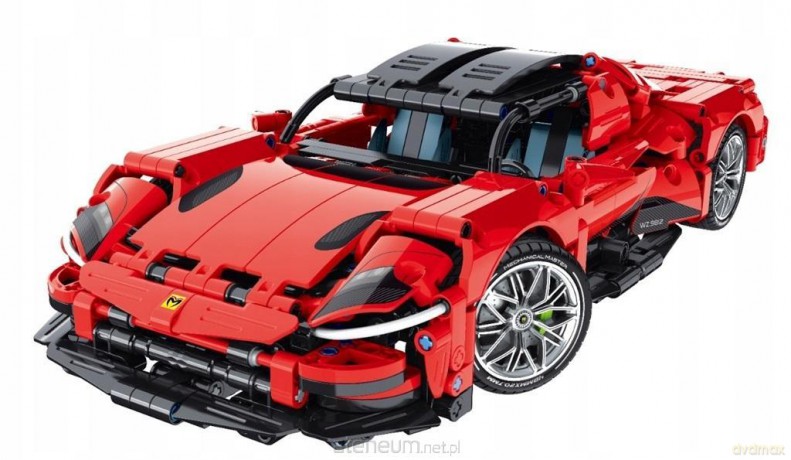 Klocki techniczne Super Car red [KLOCKI]