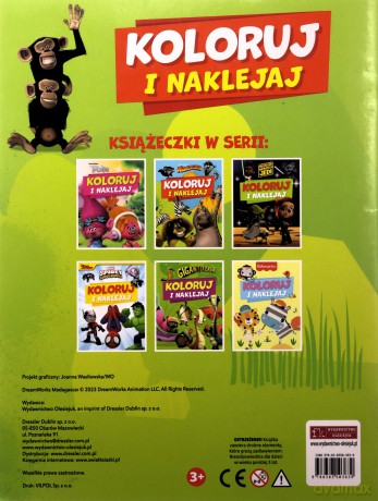 Koloruj i naklejaj. Madagaskar [KSIĄŻKA]