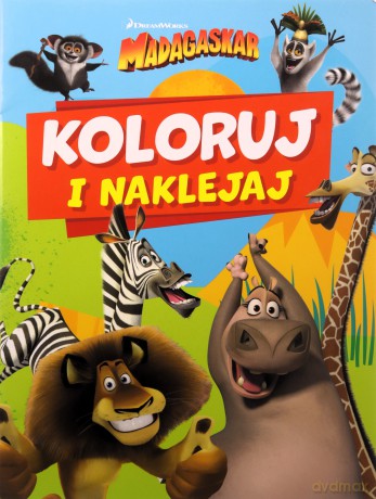 Koloruj i naklejaj. Madagaskar [KSIĄŻKA]
