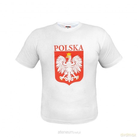 Koszulka z nadrukiem biała S [SPORT]