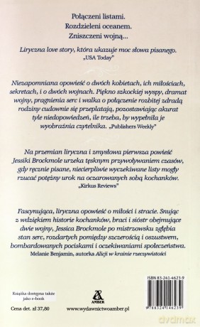 Listy z wyspy zwanej Niebem - Brockmole Jessica [KSIĄŻKA]