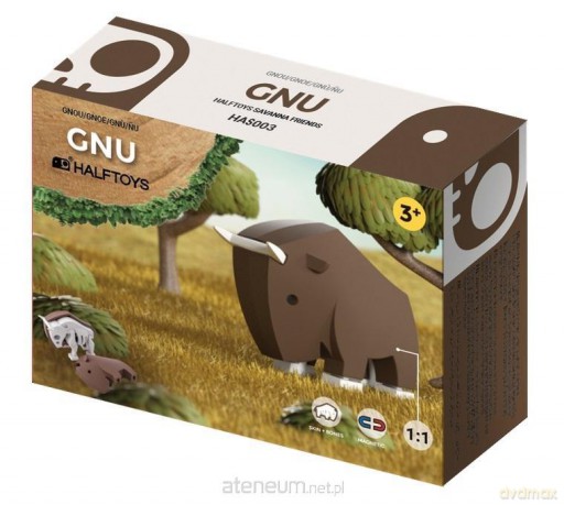 Magnetyczny składane Gnu [KLOCKI]