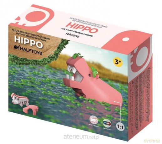 Magnetyczny składany Hipopotam [KLOCKI]