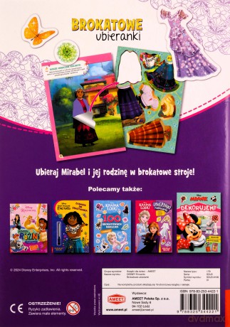 Nasze magiczne Encanto. Brokatowe Ubieranki [KSIĄŻKA]