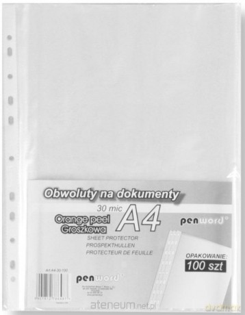 Obwoluta A4 30 mic groszkowa 100szt