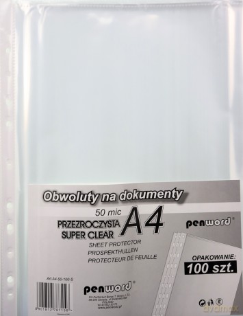 Obwoluta A4 50 mic krystaliczna 100szt
