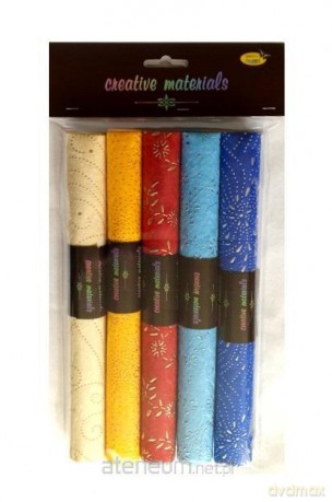 Papier czerpany ozdobny gm 140 25x35cm 5 ark