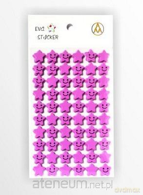 Stiker Gwiazdka piankowy liliowy