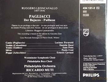 Pavarotti,Muti: Leoncavallo- Pagliacci [CD]