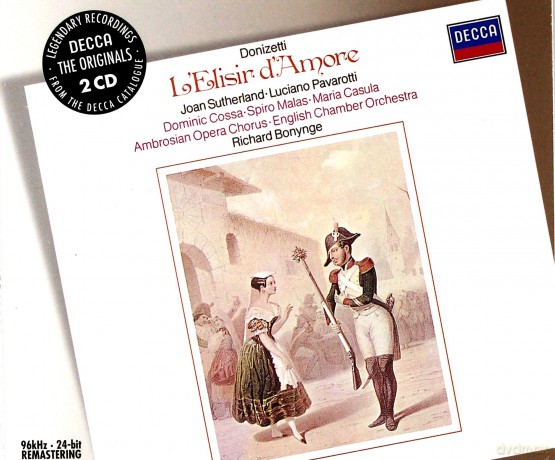 Pavarotti,Surherland,Bonynge: Donizetti:L'elisir D'amore [2CD]