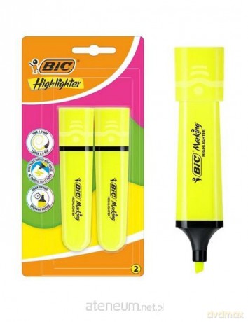 Zakreslacz Flat żółty neon 2szt