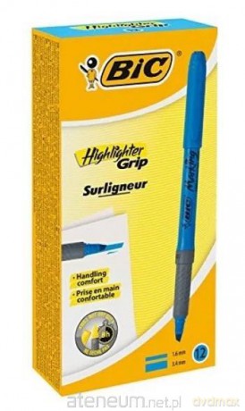 Zakreślacz Highlighter Grip niebieski (12szt)