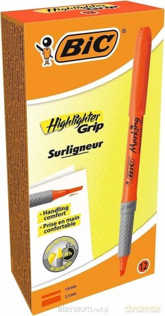 Zakreślacz Highlighter Grip pomarańcz (12szt)