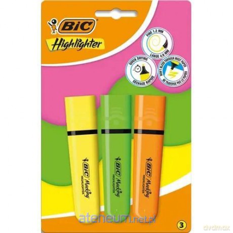 Zakreślacz Highlighter mix neon 3szt