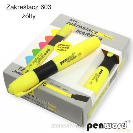 Zakreślacz żółty (12szt)