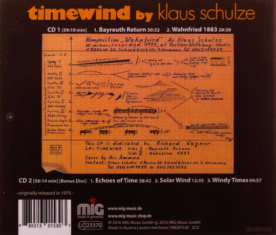 Klaus Schulze: Timewind [2CD]