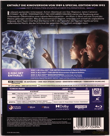 The Abyss (Otchłań) [Blu-Ray 4K]+[Blu-Ray]