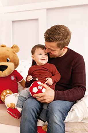 NICI Botki dziecięce z grzechotką FC BAYERN Bear Berni