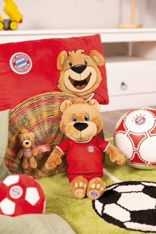 NICI Poduszka FC BAYERN MÜNCHEN Miś Berni 43x25cm