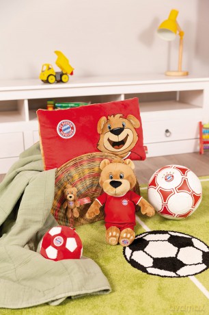 NICI Poduszka FC BAYERN MÜNCHEN Miś Berni 43x25cm