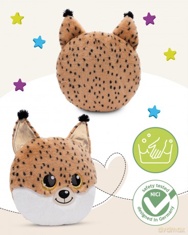 NICI Kissen GLUBSCHIS Luchs Lenzo 32x32cm figürlich