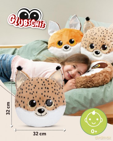 NICI Kissen GLUBSCHIS Luchs Lenzo 32x32cm figürlich