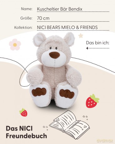 NICI Przytulanka Miś Bendix 70cm