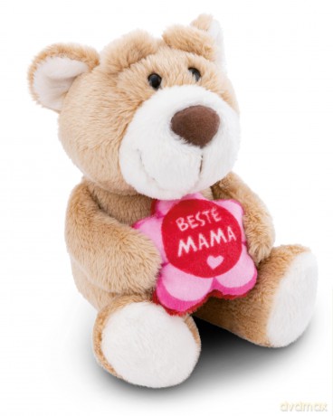 NICI Kuscheltier Bär hellbraun BESTE MAMA 15cm schlenkernd