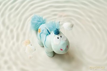 NICI Kuscheltier Einhorn Aquario 45cm stehend