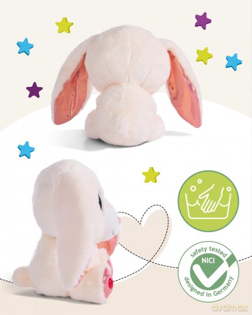 NICI Kuscheltier GLUBSCHIS Hase Chibbia 15cm schlenkernd