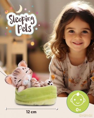 NICI śpiące zwierzątka Kot Bengalski w 12cm