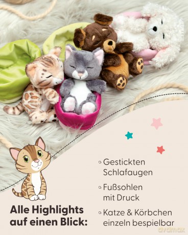 NICI śpiące zwierzątka Kot Bengalski w 12cm