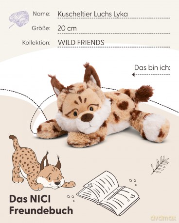 NICI Przytulanka Ryś Lyka 20cm