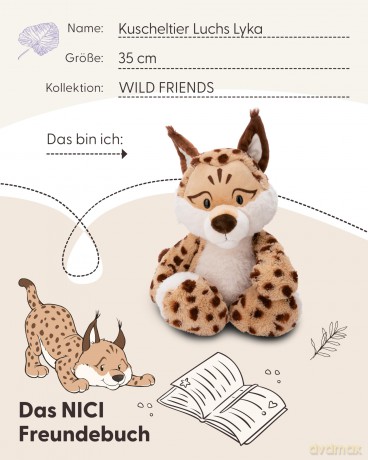 NICI Przytulanka Ryś Lyka 35cm