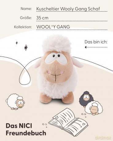 NICI Przytulanka Owca biała 35cm
