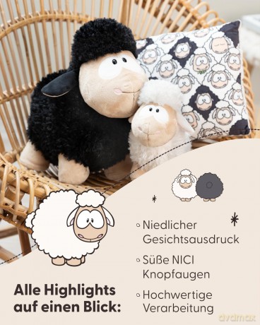 NICI Przytulanka Owca biała 35cm
