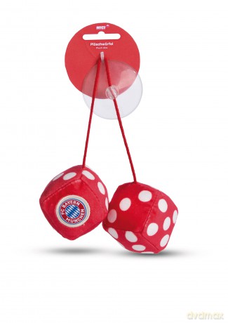 NICI Pluszowe kości FC BAYERN MÜNCHEN 4x4cm z przyssawką