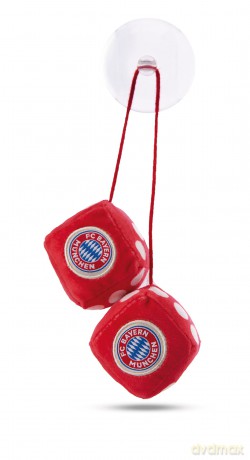 NICI Pluszowe kości FC BAYERN MÜNCHEN 4x4cm z przyssawką