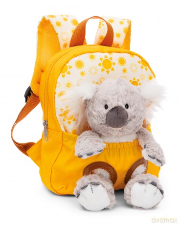 NICI Plecak z przytulanką 21x26cm Koala 25cm żółty