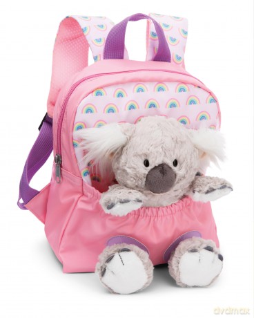 NICI Plecak z przytulanką 21x26cm Koala 25cm różowy