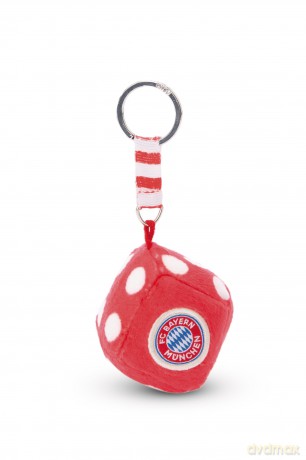NICI wieszak/brelok na klucze FC BAYERN MÜNCHEN Kostka do gry 4x4cm