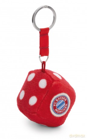 NICI wieszak/brelok na klucze FC BAYERN MÜNCHEN Kostka do gry 4x4cm