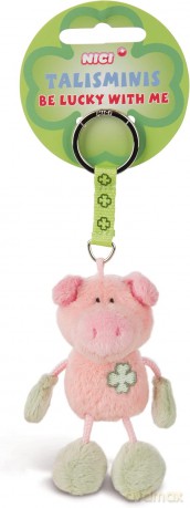 NICI wieszak/brelok na klucze Talisminis różowa świnka 7cm