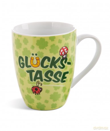 NICI Tasse "Glückstasse" 310ml 10x8cm mit Banderole