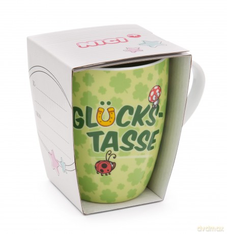 NICI Tasse "Glückstasse" 310ml 10x8cm mit Banderole