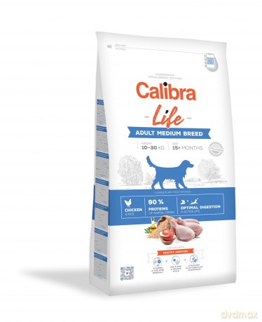 Calibra - Dog Life Adult Medium Breed Chicken 12 kg - (381092)