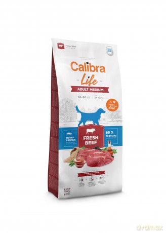 Calibra - Dog Life Adult Medium Fresh Beef 12 kg - (381149)