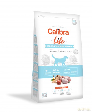 Calibra - Dog Life Junior Medium Breed Chicken 12 kg - (381104)