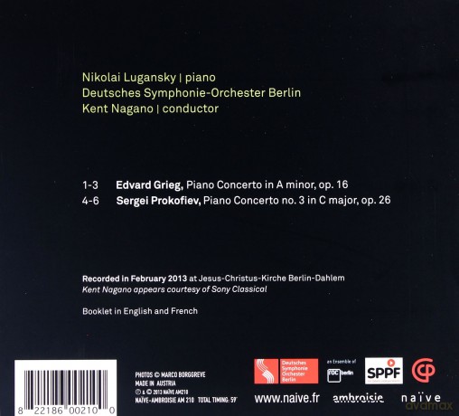 Nikolai Lugansky: Grieg Prokofiev Piano Concertos [CD]