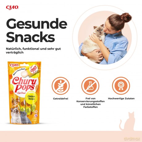 CHURU - Cat snack Pops Chicken 4pcs- (798.5042)